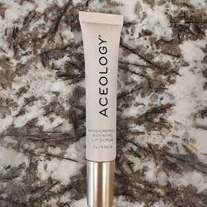 Aceology Passion Fruit Refining Lip Scrub, .5 oz, NWOB